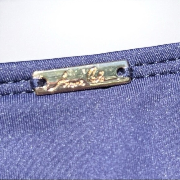 🌻NEW w/tag Anne Cole Navy Hipster Bikini Bottoms Side Drawstrings Size Large - Picture 6 of 10